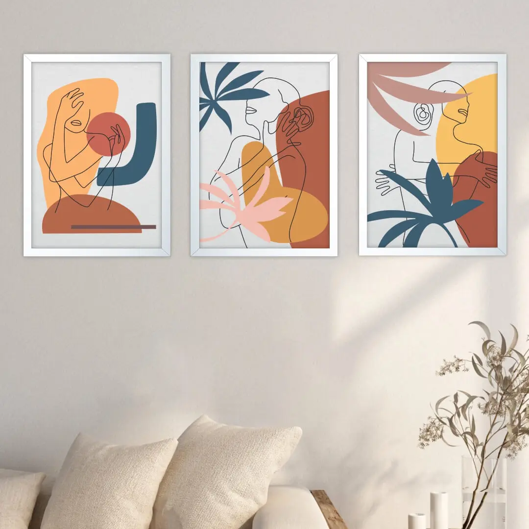 3613- Kit-3-Quadros-Boho-chic-Mulher-Florida