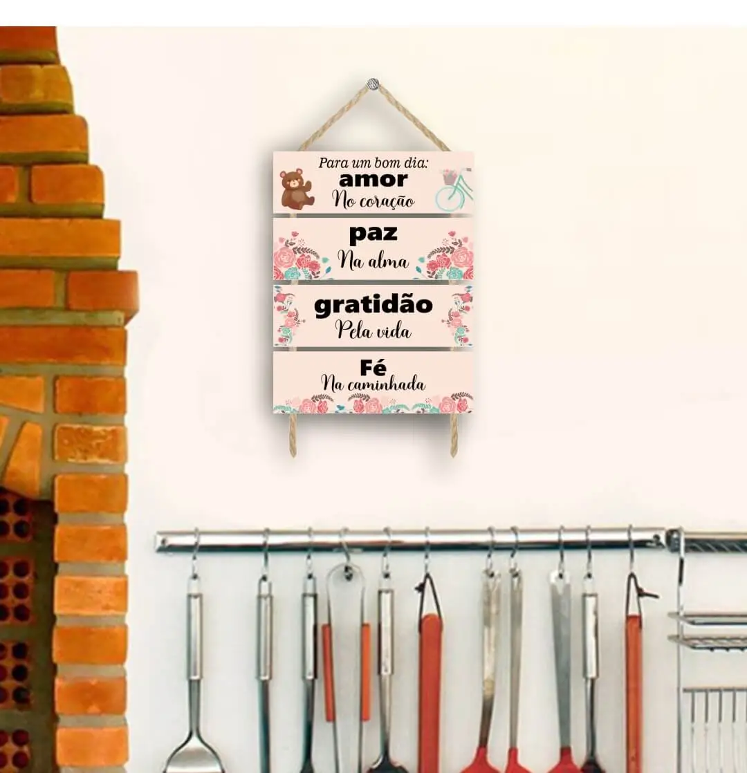 PS3007 Placa-4-Partes-Um-Bom-Dia