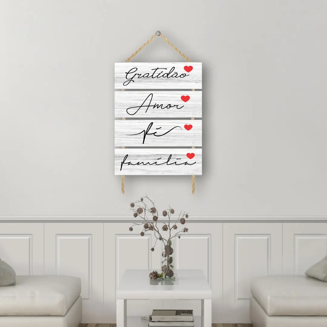 PS3038 Placa-4-Partes-Gratidão-Amor-Fé