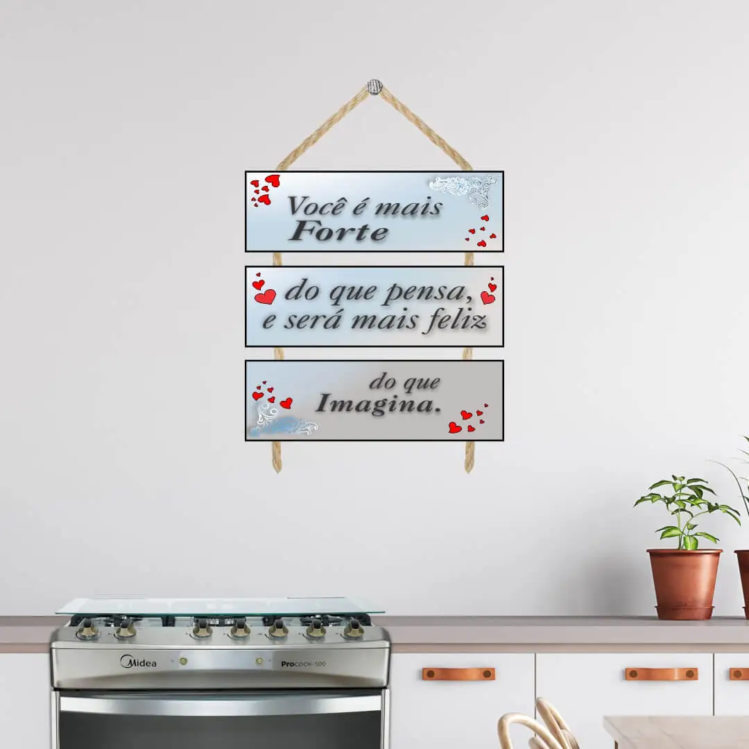 ps3093 Placa-3-Partes-Você-é-Forte