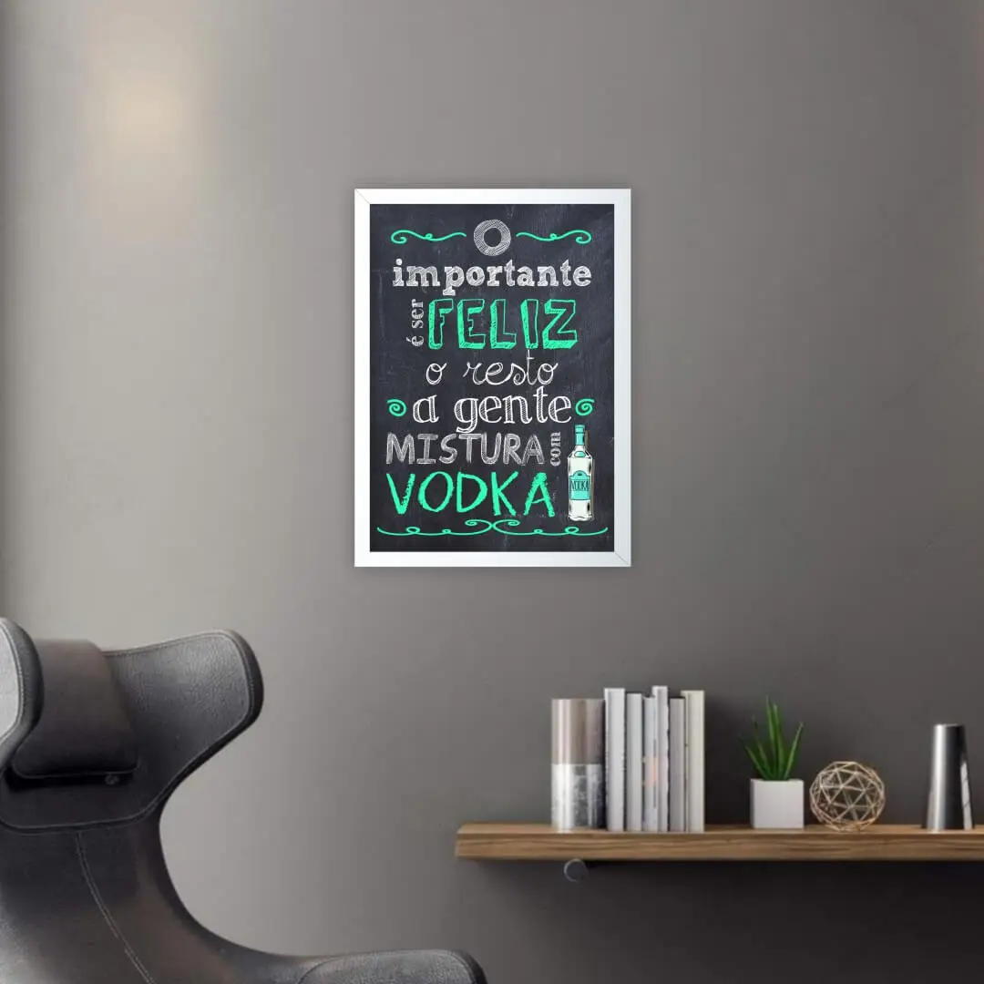 Quadro Decorativo Ser Feliz - Imagem 2