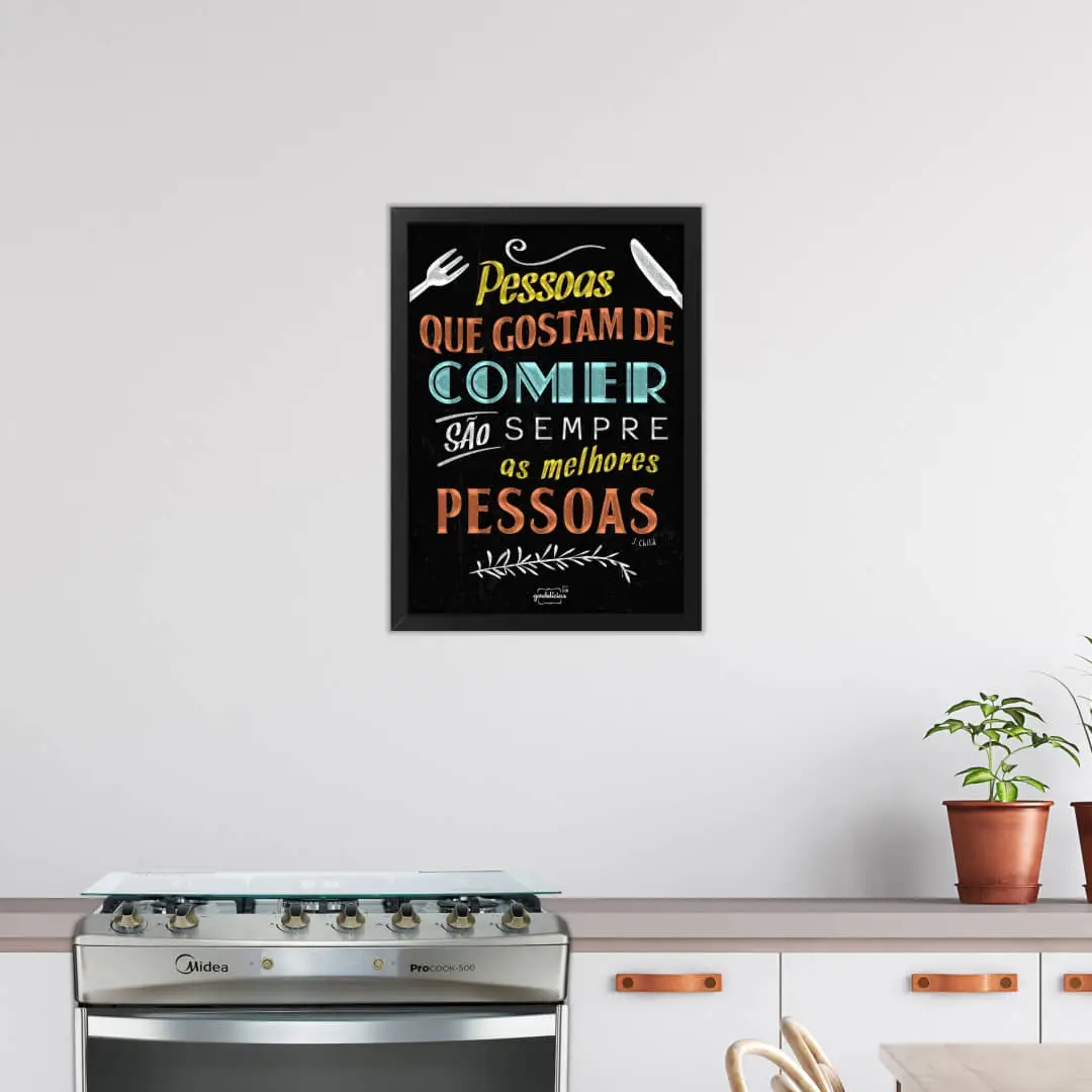 0746 Quadro-Decorativo-Pessoas-que-Gostam-de-Comer