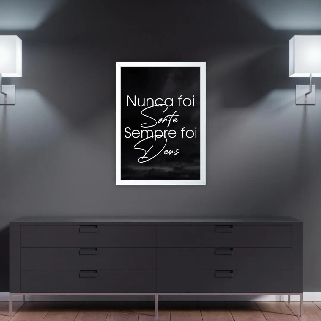 Quadro Decorativo Sempre foi Deus - Imagem 2
