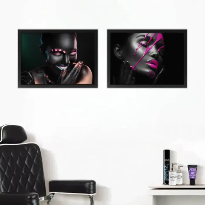 Kit-2-Quadro-Modelos-Afro