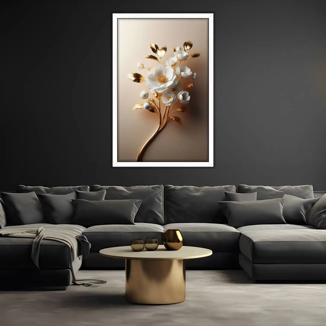 Quadro-Decorativo-Flor-do-Caule-de-Ouro-Big's