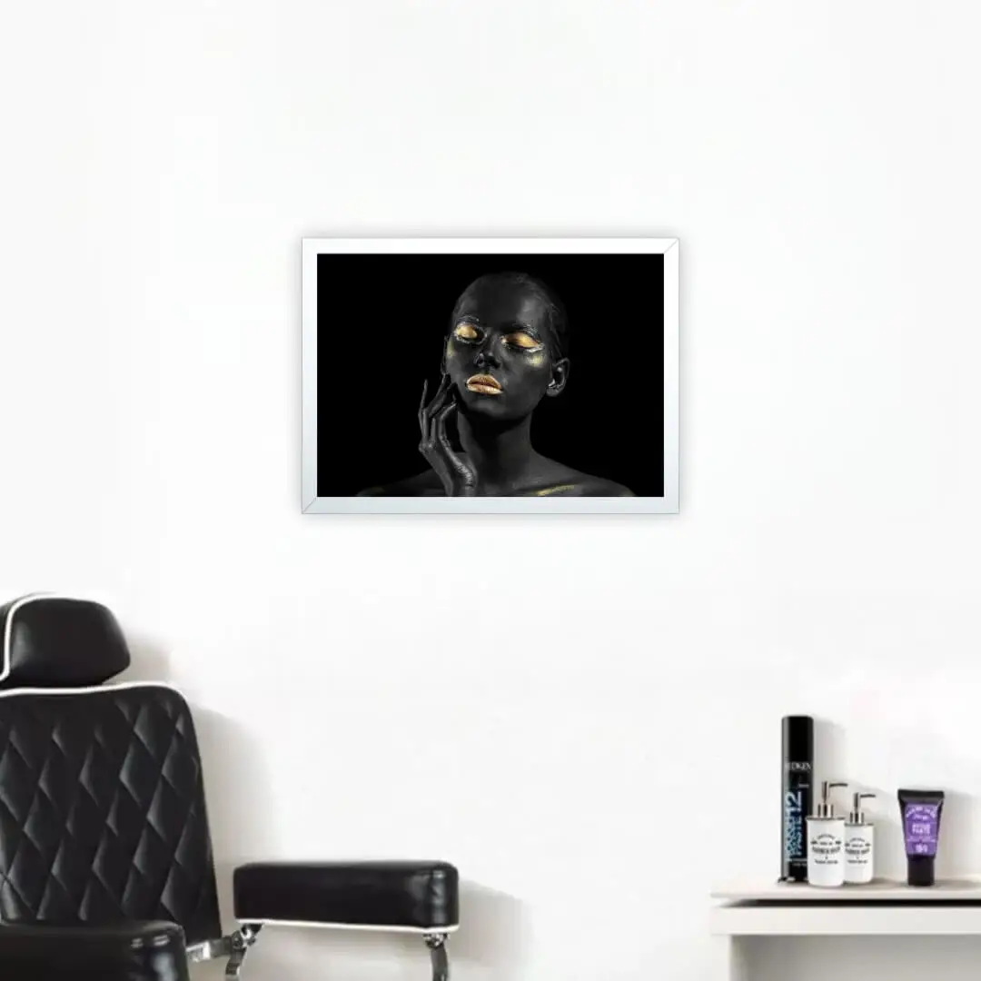 Quadro Decorativo Modelo Olhos Dourados - Imagem 2
