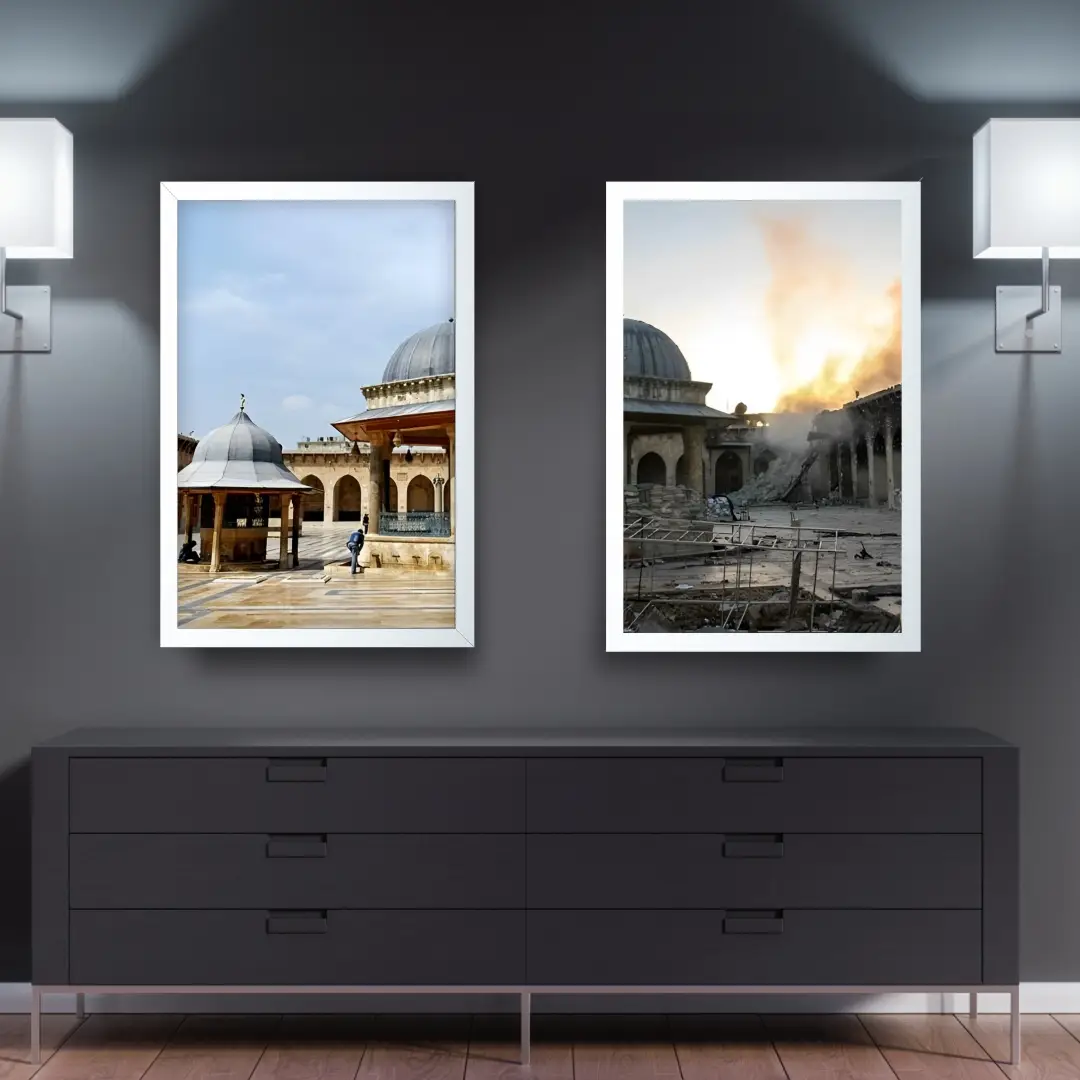 Kit 2 Quadros Antes e Depois - Síria - Imagem 2