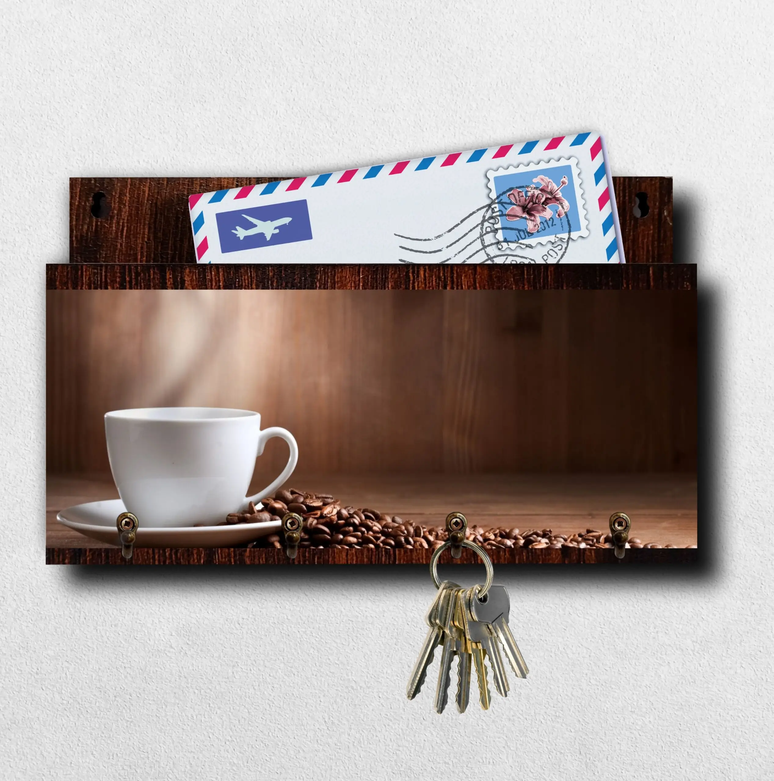 Porta Chaves com Carta Xícara - Imagem 1