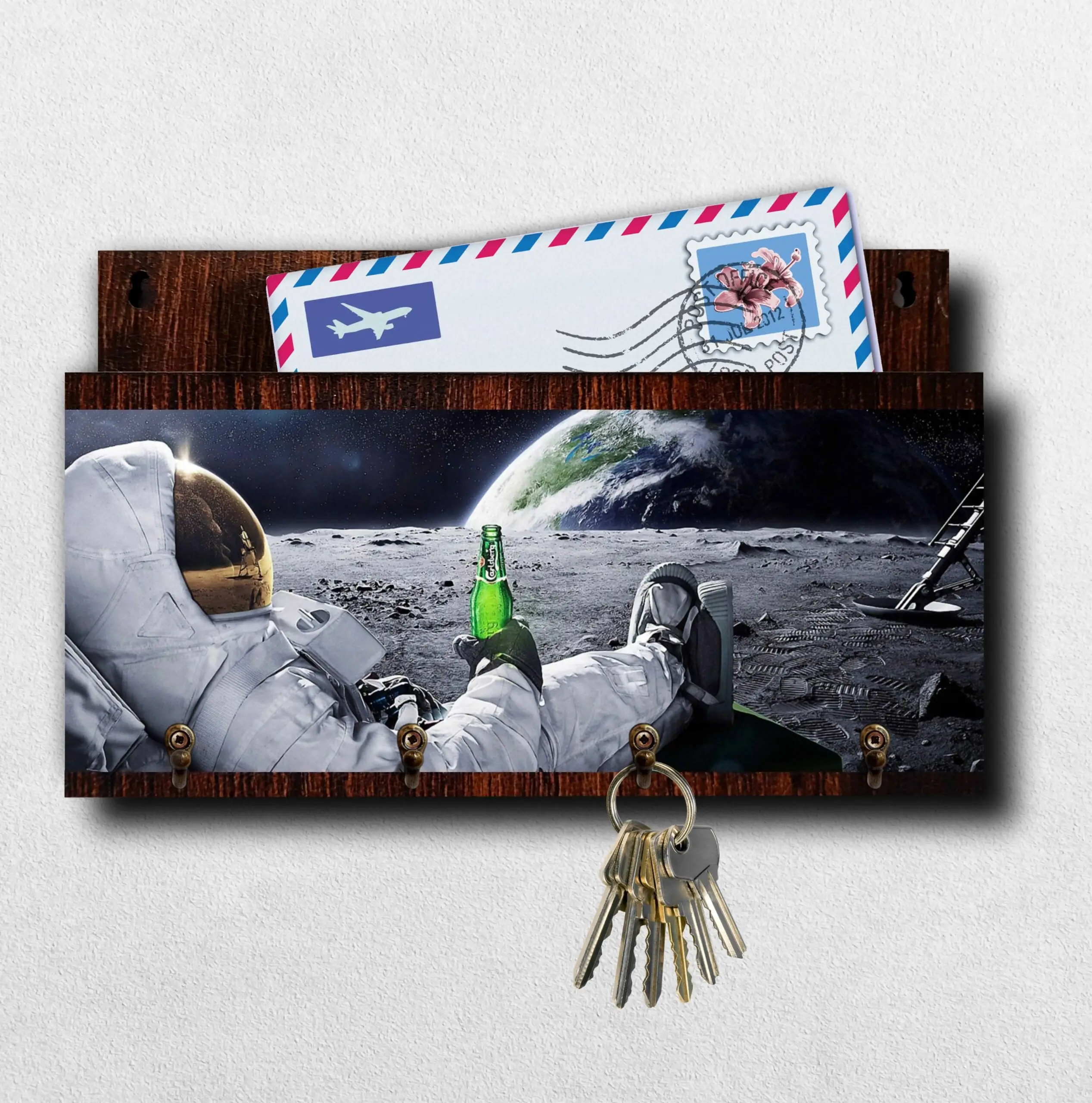 Porta Chave com Carta Astronauta - Imagem 1