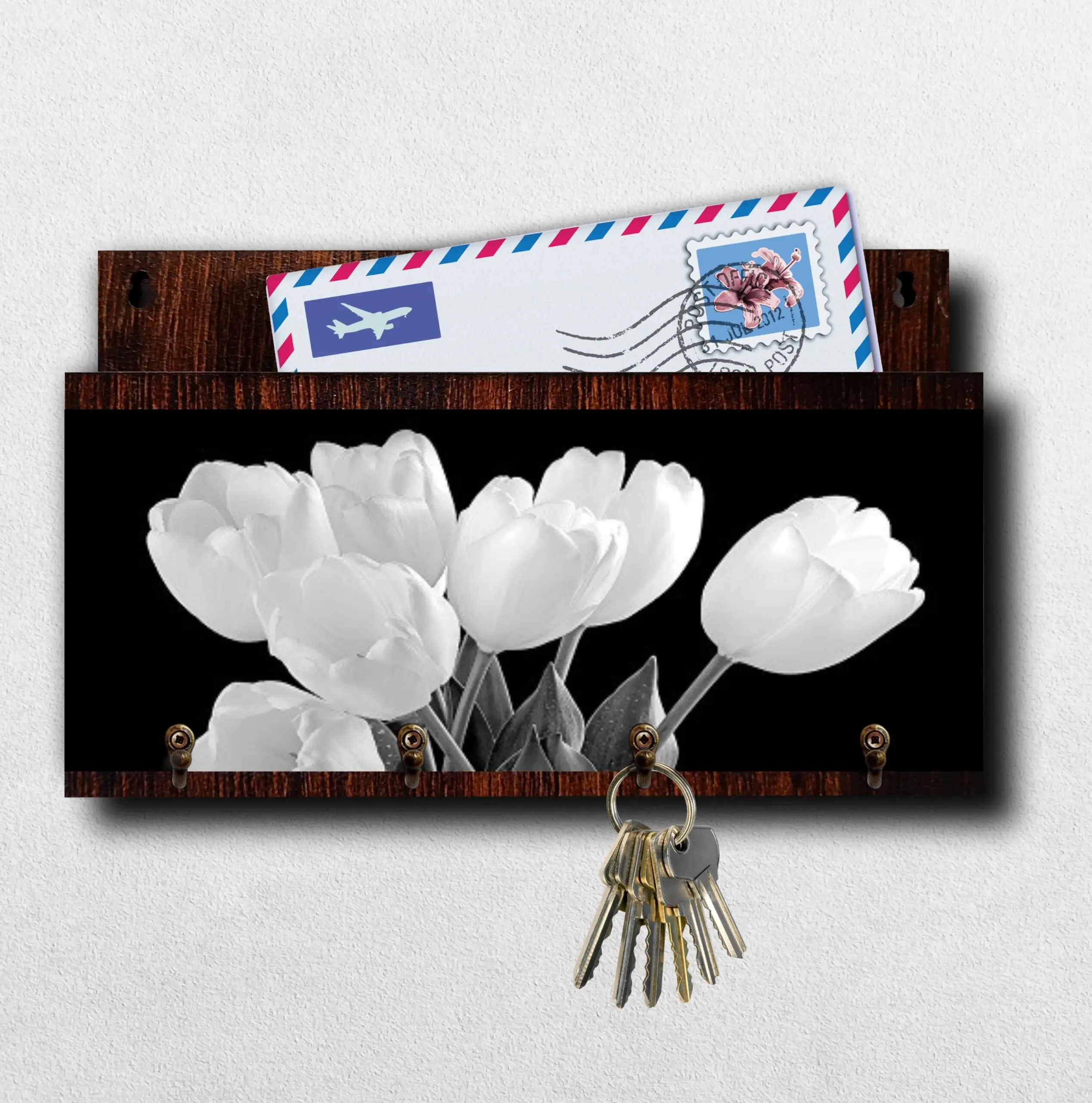 Porta Chave com Carta Florais - Imagem 1