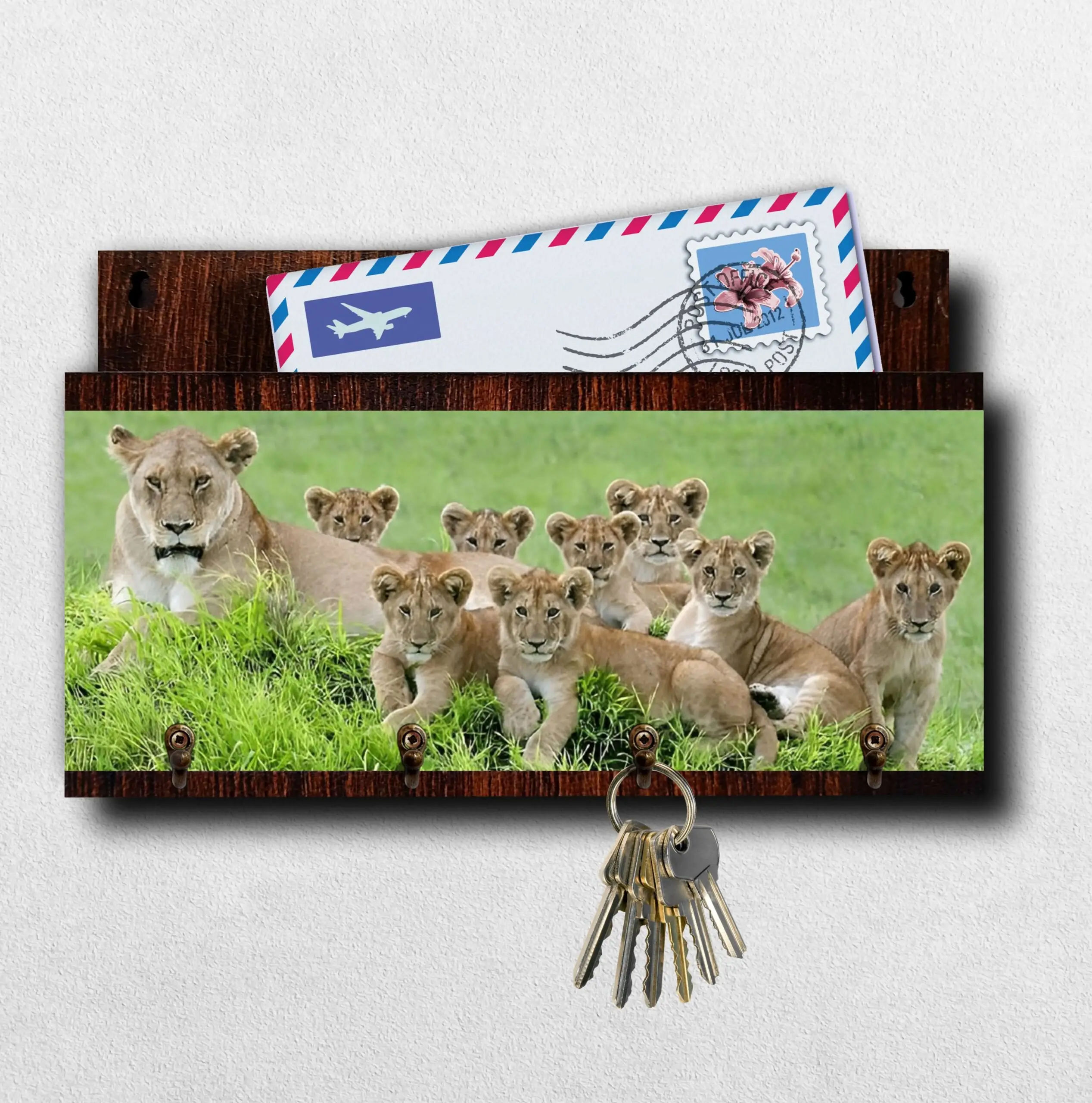 Porta Chave com Carta Familia de lões - Imagem 1