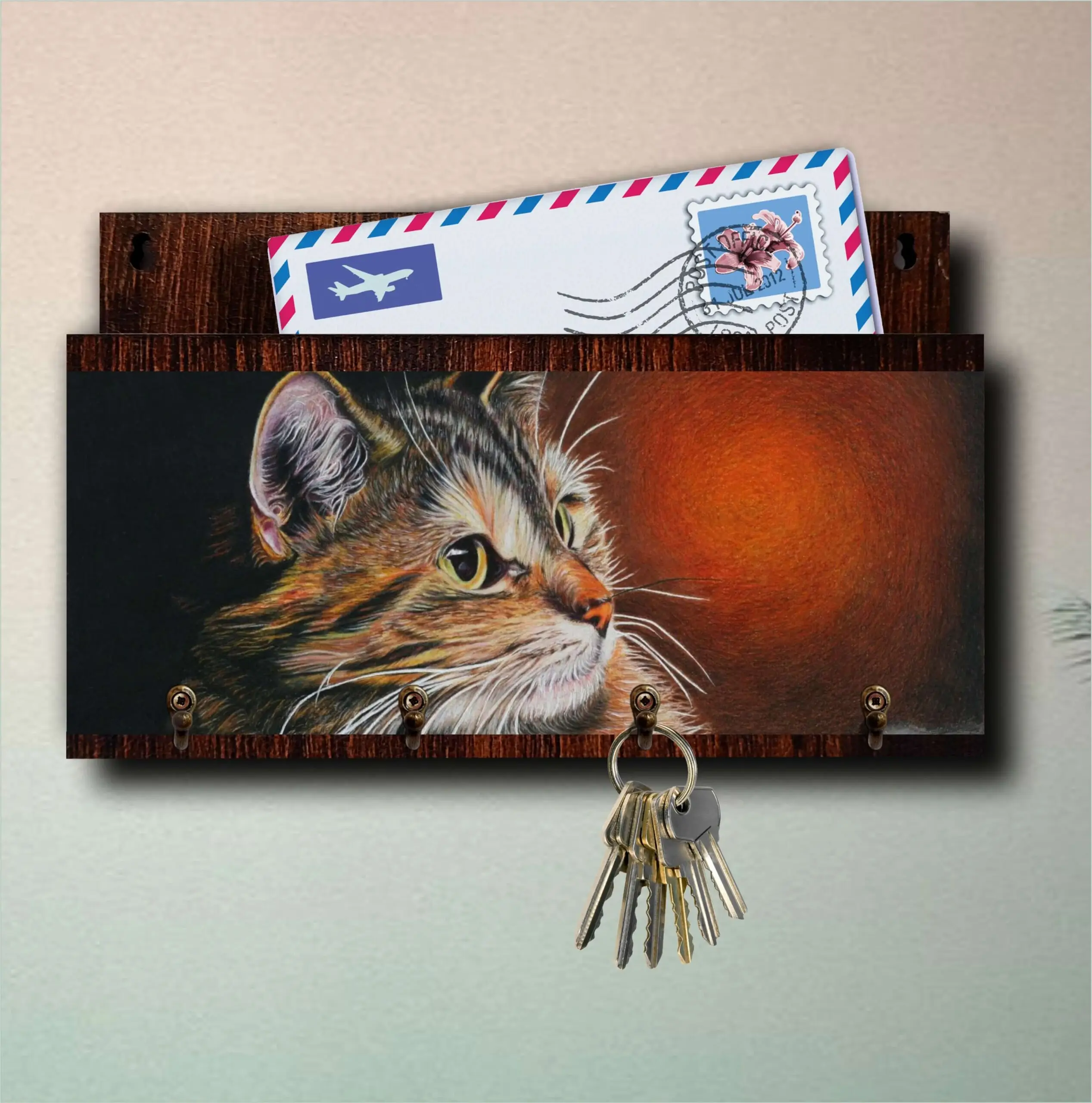 Porta Chaves com Carta Gatinho - Imagem 4