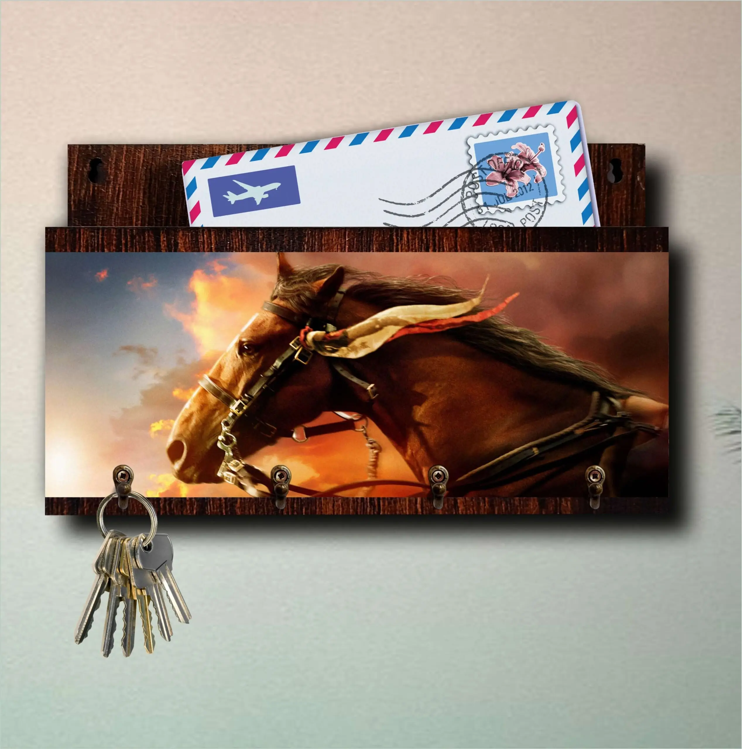 Porta Chaves com Carta Cavalos - Imagem 4