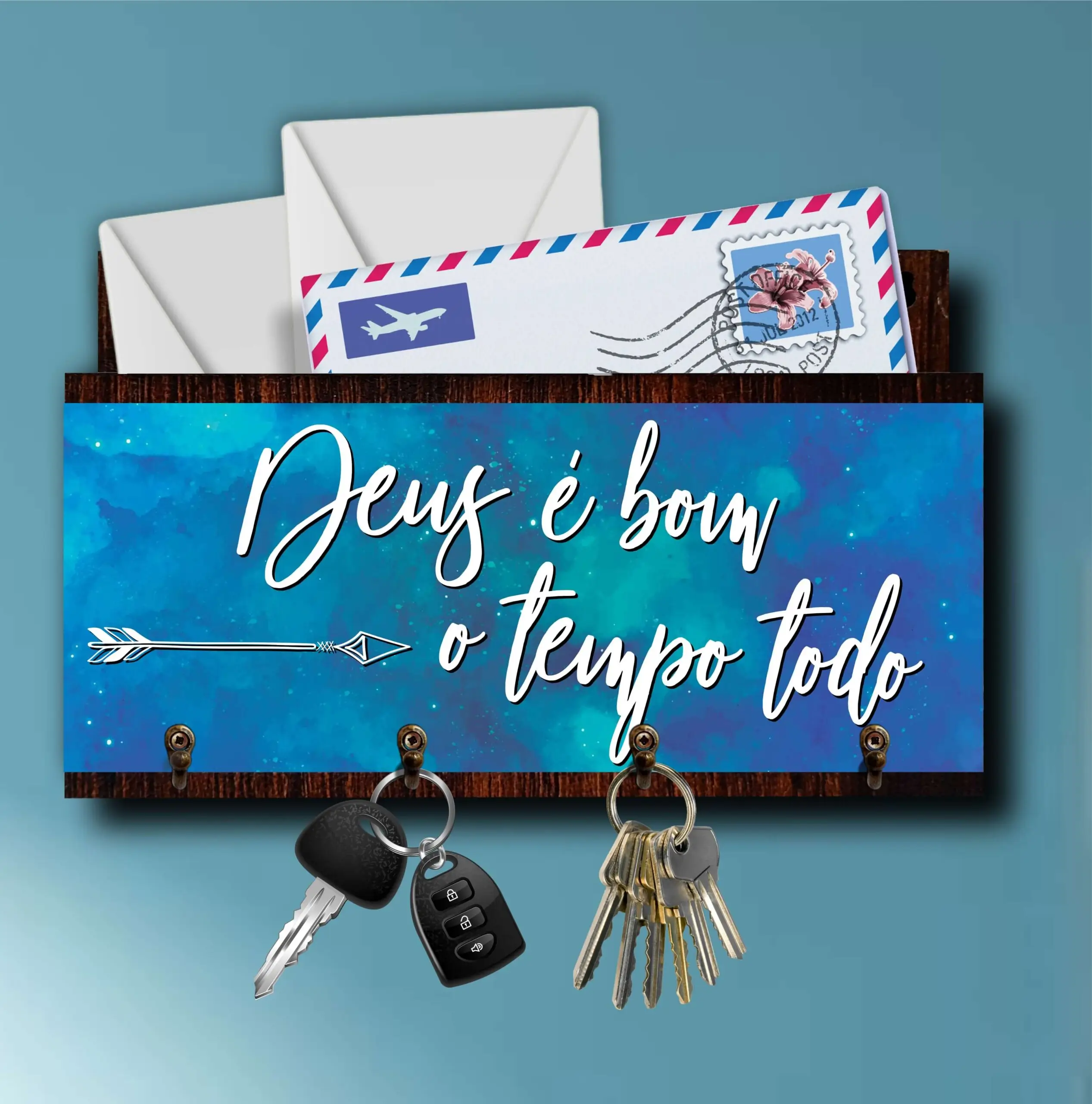 Porta Chaves com Carta Deus é bom - Imagem 4