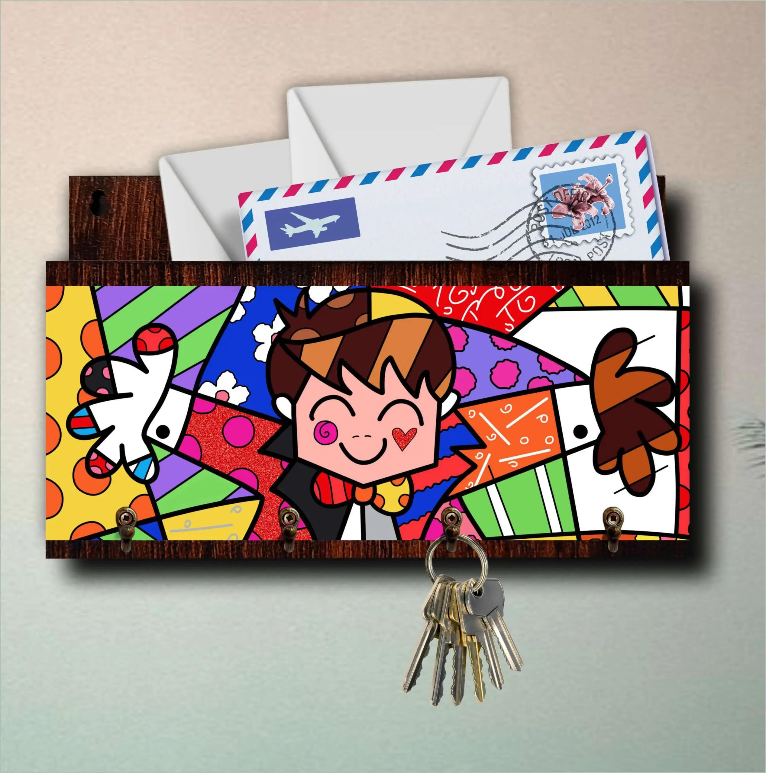 Porta Chave com Cartas Mosaico - Imagem 4