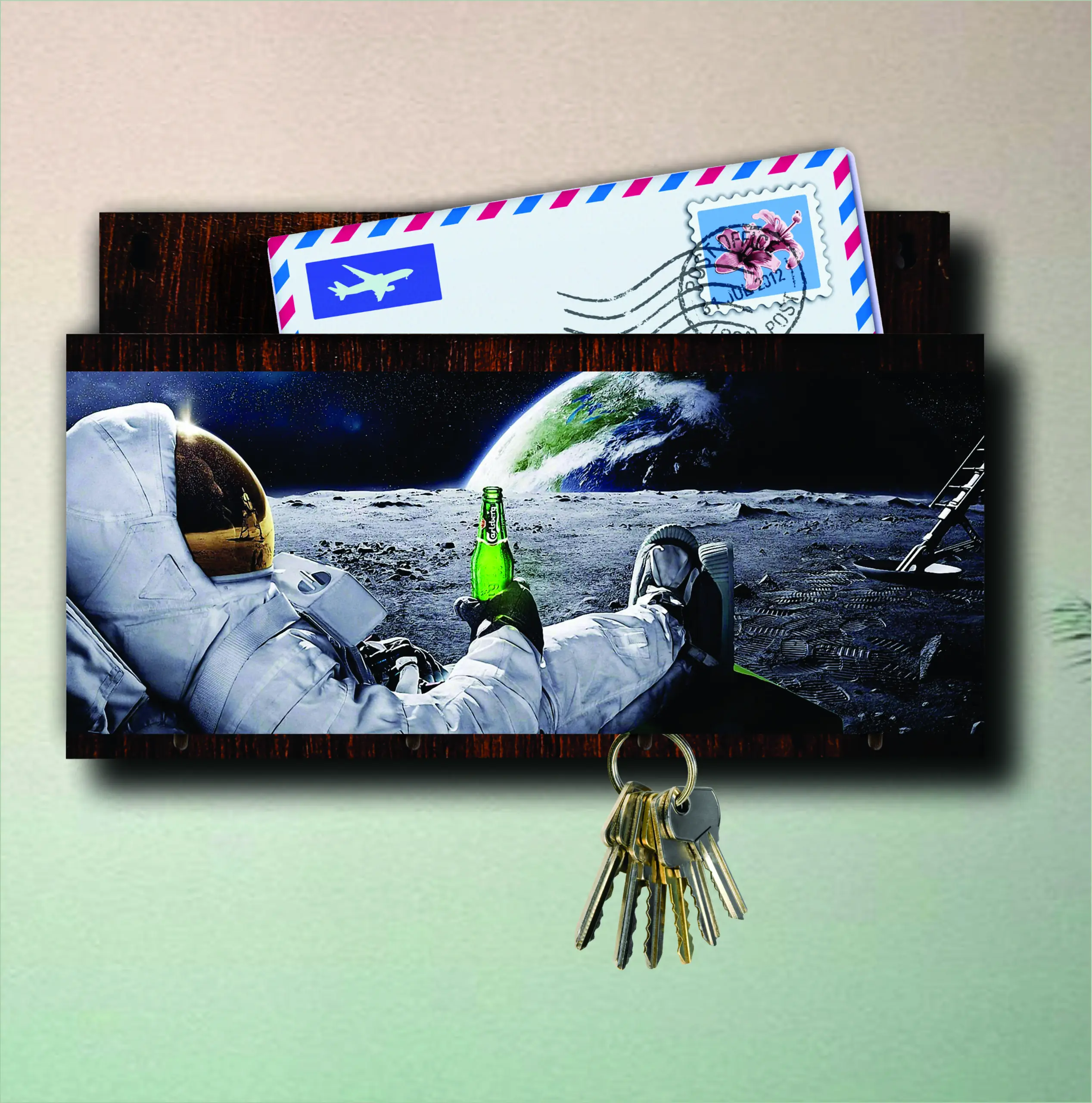 Porta Chave com Carta Astronauta - Imagem 4