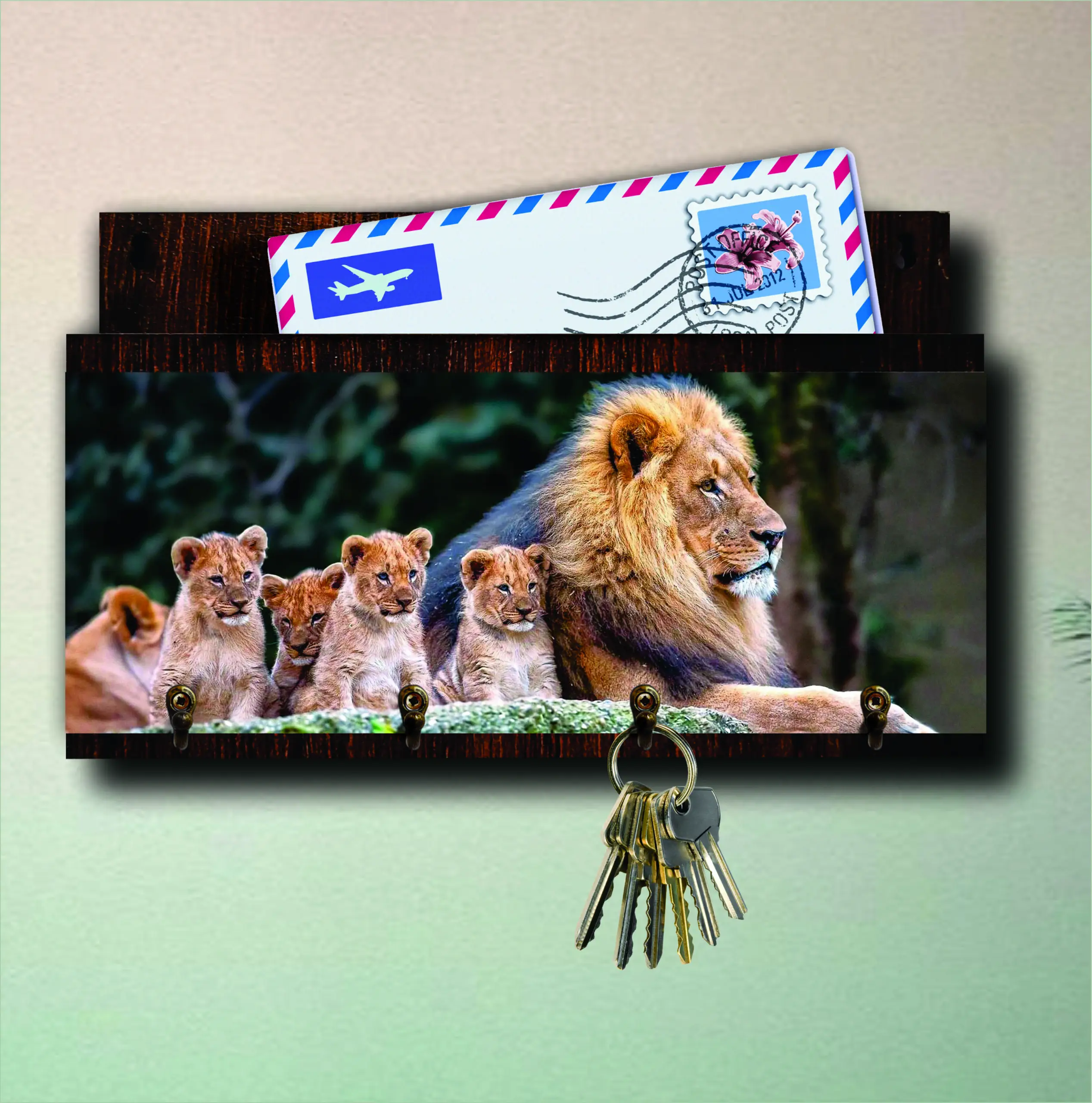 Porta Chave com Carta Familia de Leão - Imagem 4