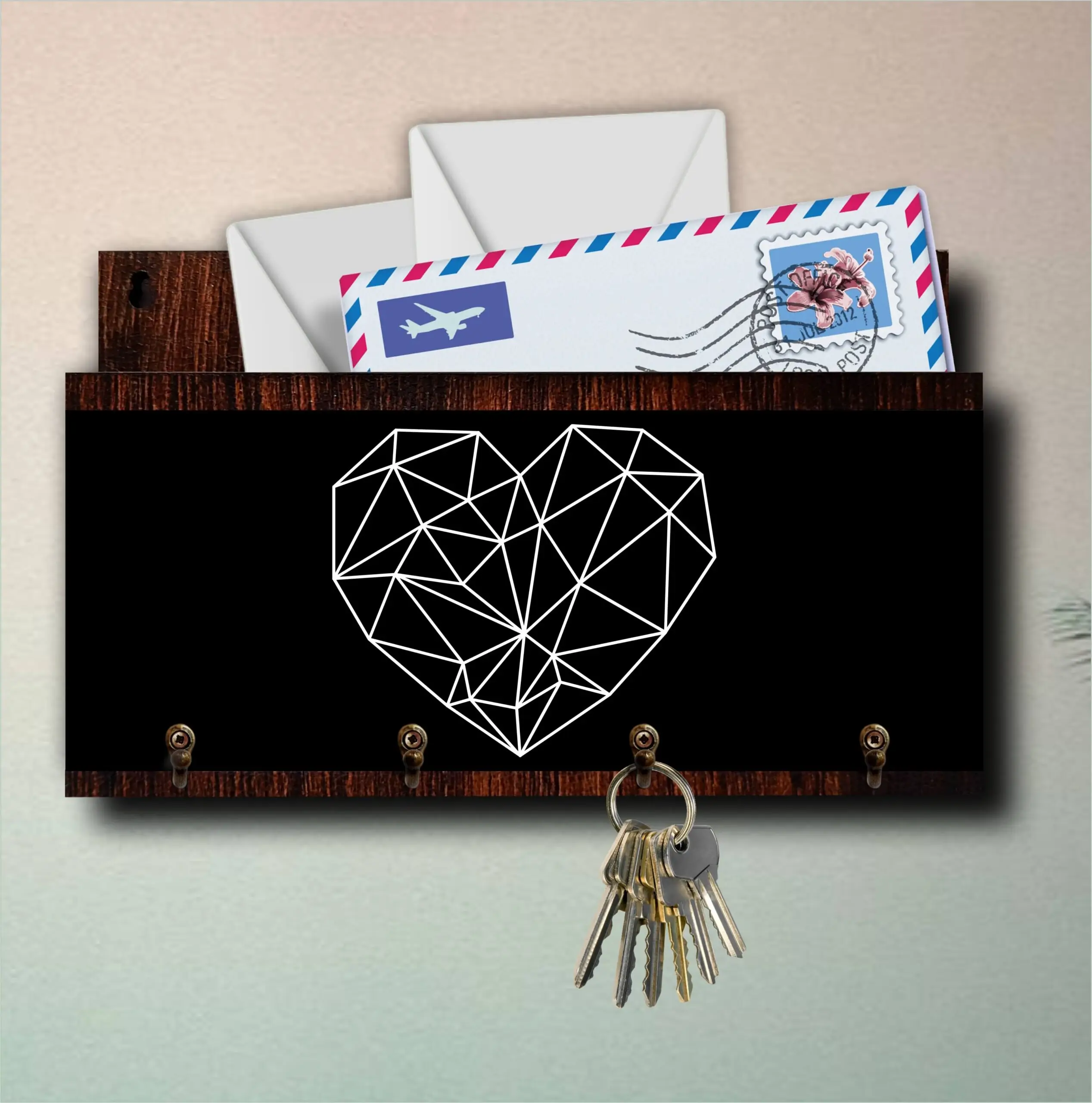 Porta Chaves com Carta Coração - Imagem 4