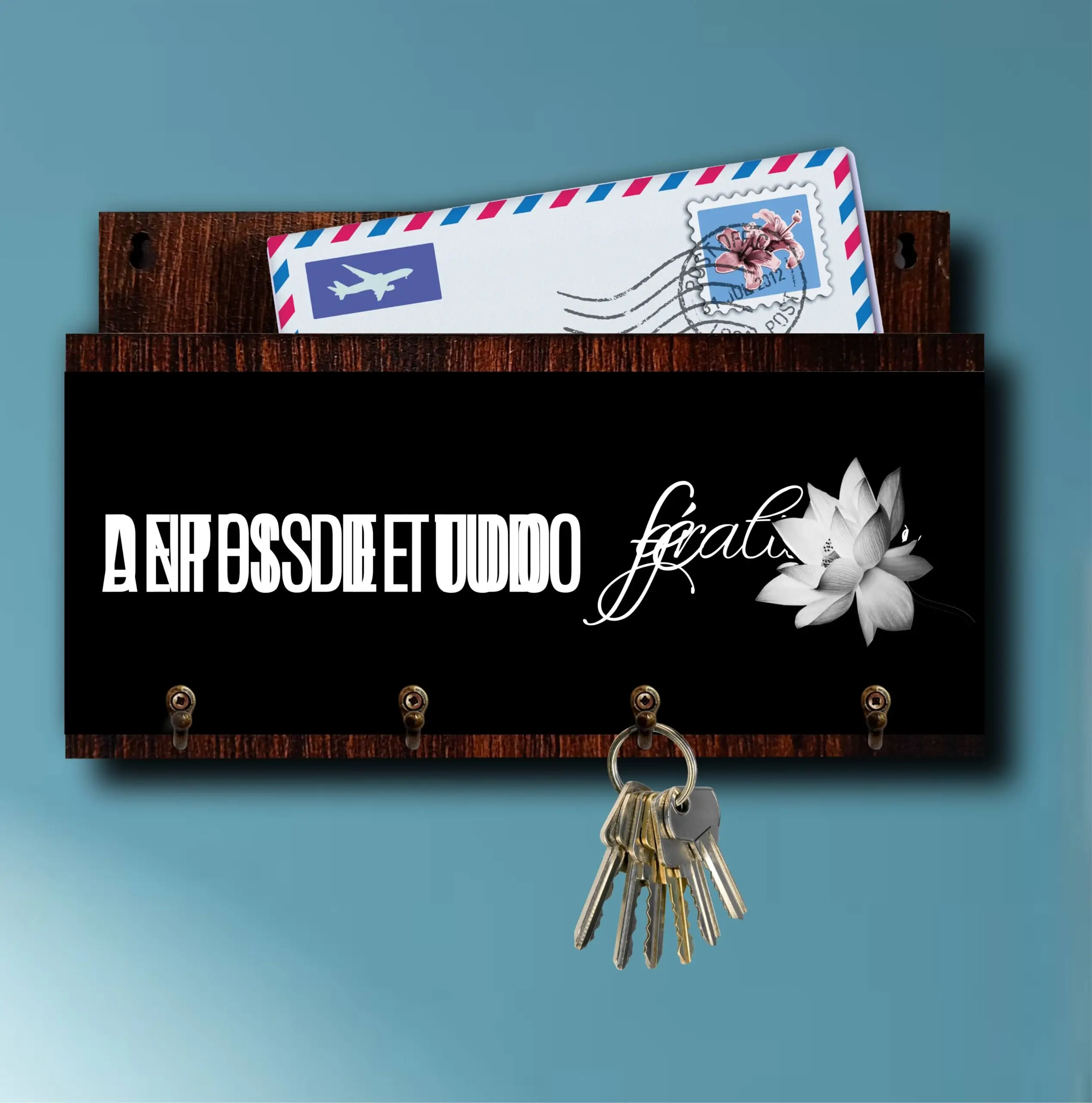 Porta Chaves com Carta Gratidão - Imagem 4