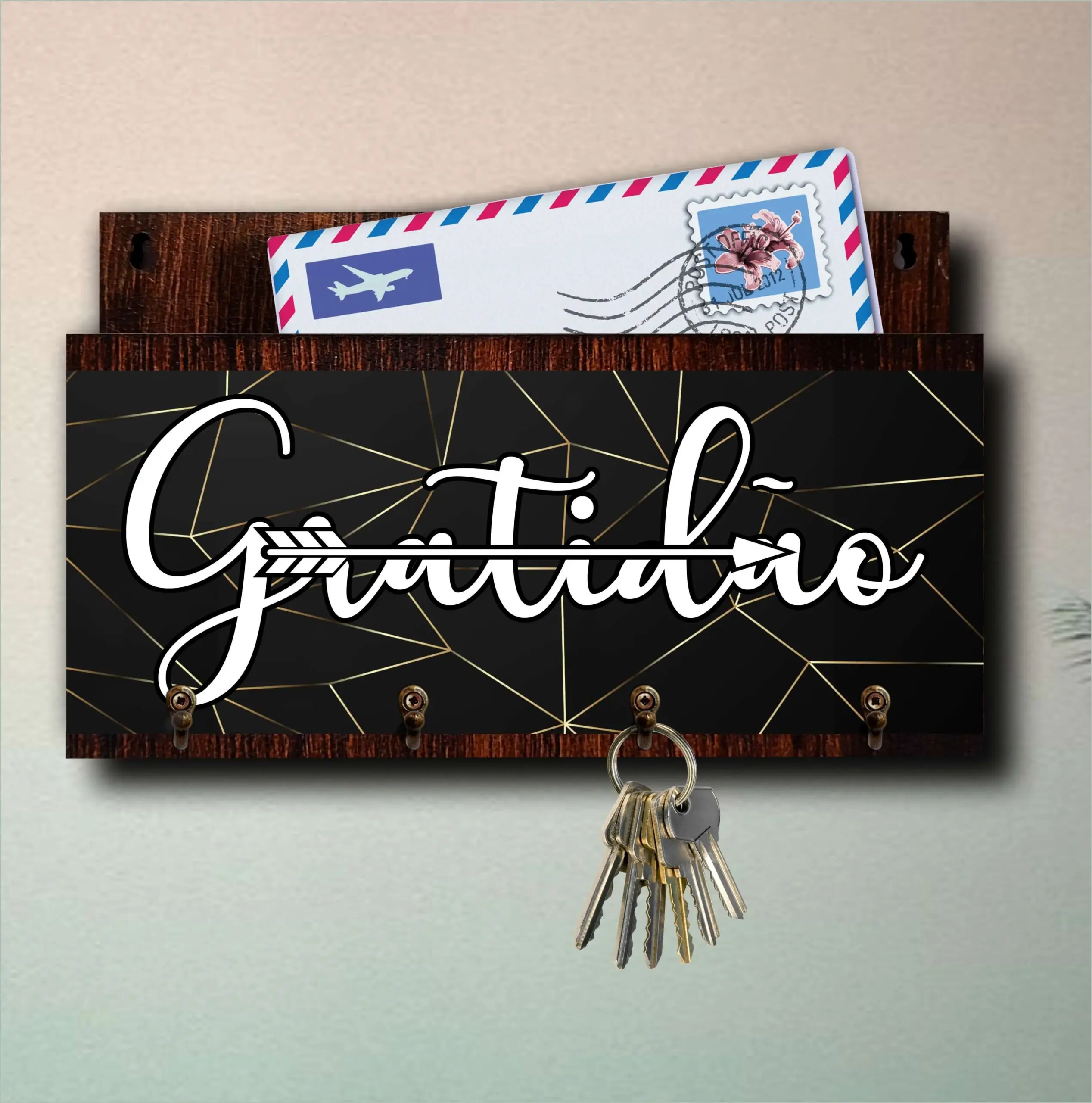 Porta Chaves com Carta Gratidão Flecha - Imagem 4
