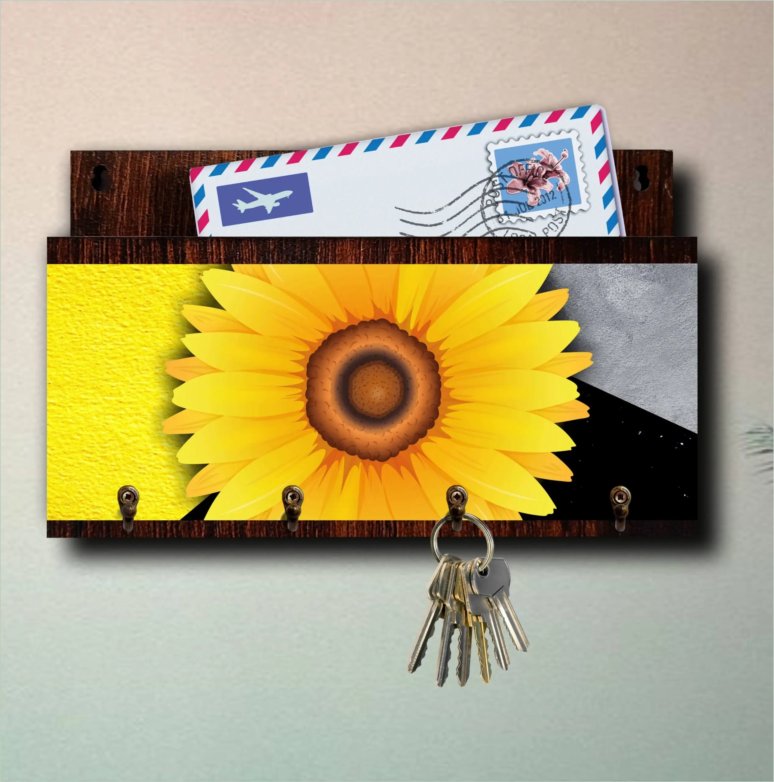 Porta Chaves com Carta Girassol - Imagem 4