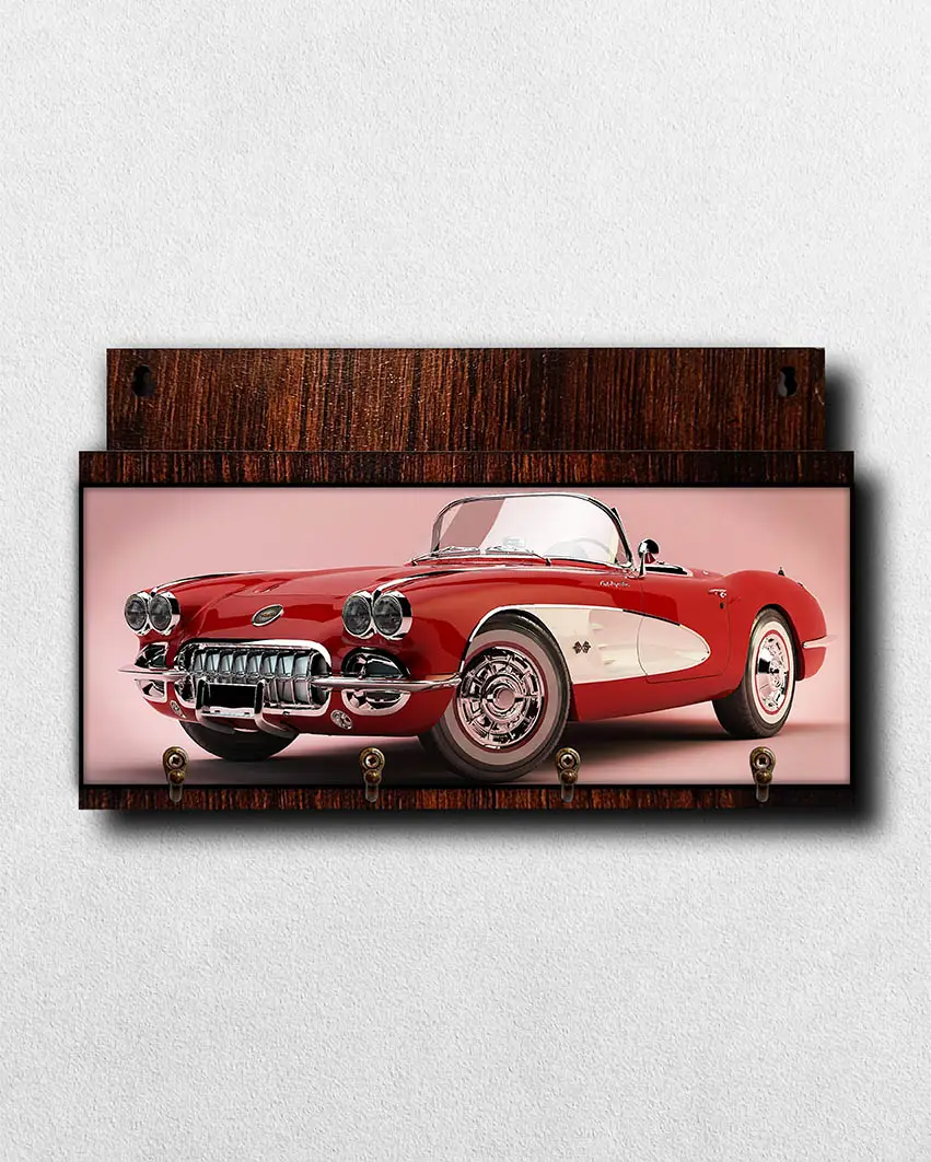 Porta-Chaves-com-Carta-Red-Car