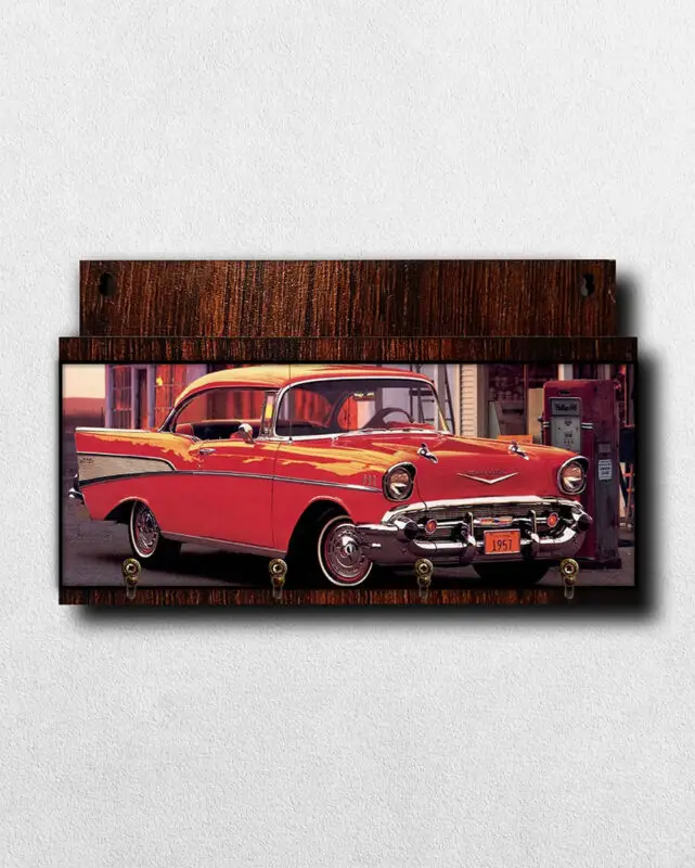 Porta-Chaves-com-Carta-Vintage-Car