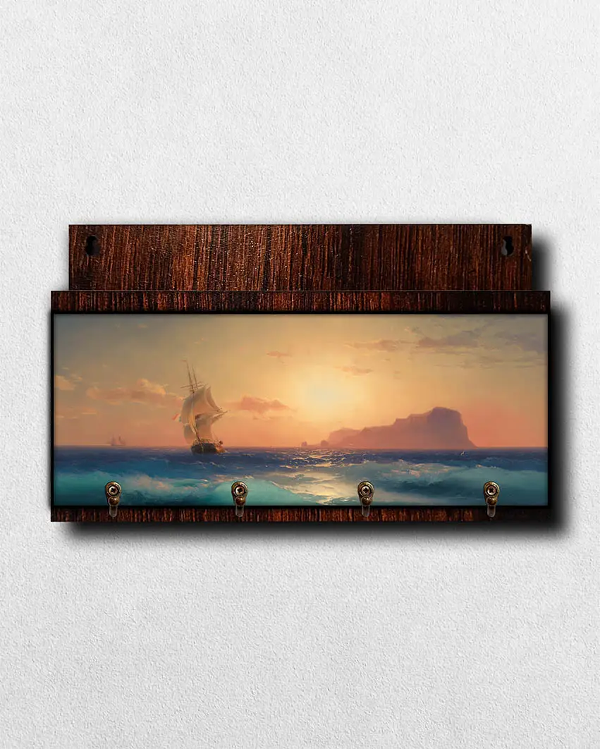 Porta-Chaves-com-Carta-Paisagem-Mar