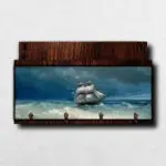 Porta-Chaves-com-Carta-Paisagem-Návio