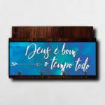 Porta-Chaves-com-Carta-Deus-é-bom