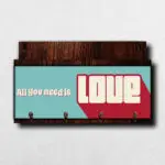 Porta Chave com Carta Love