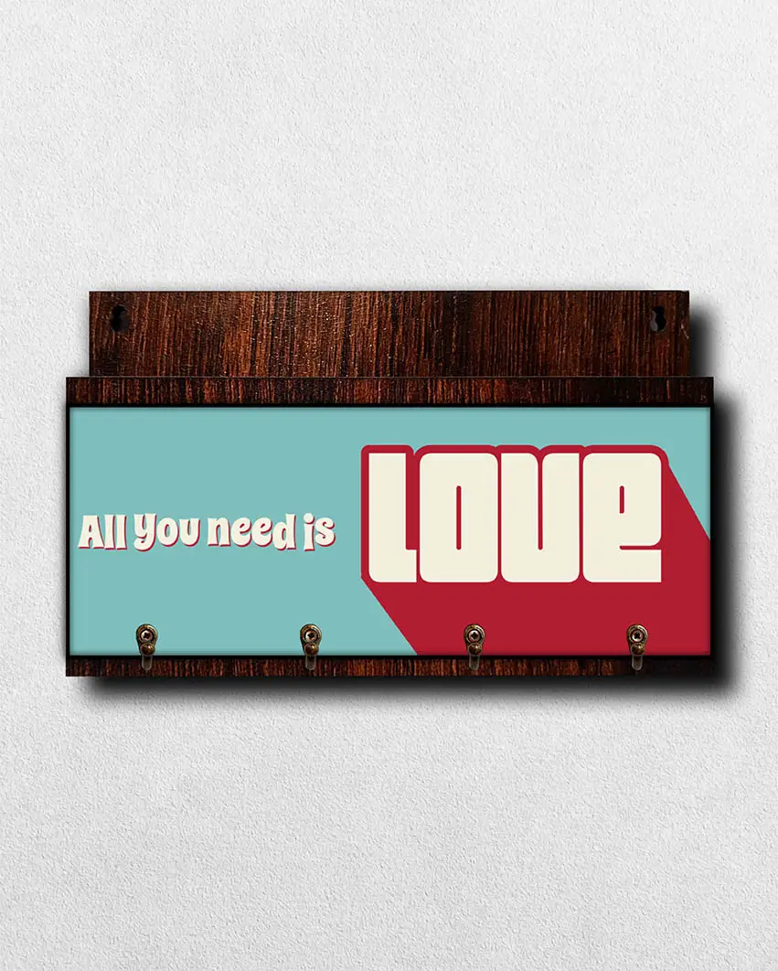 Porta Chave com Carta Love - Imagem 1