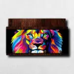 Porta-Chaves-com-Carta-Leão-Colorida