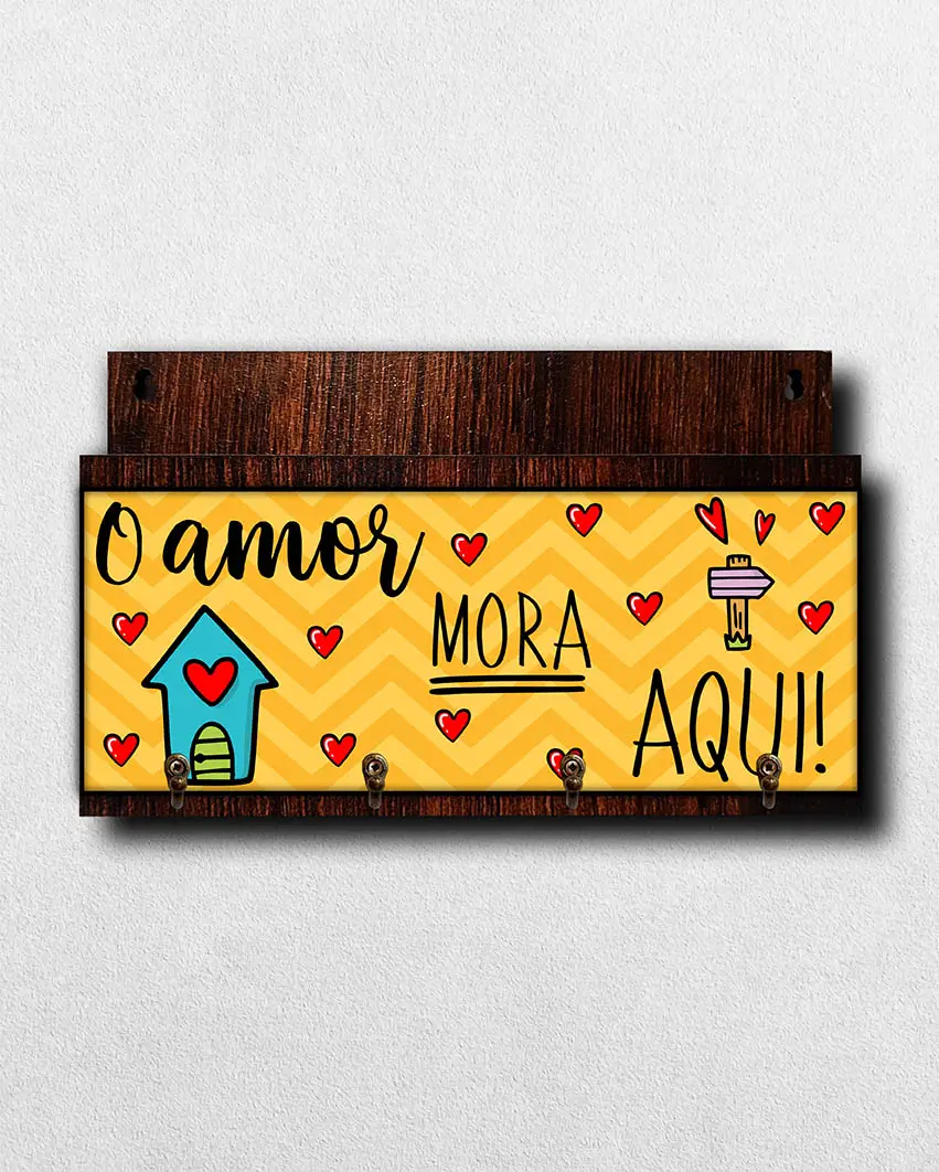 porta-chaves-PC086 Porta-Chaves-com-Carta-Amor-Mora-Aqui