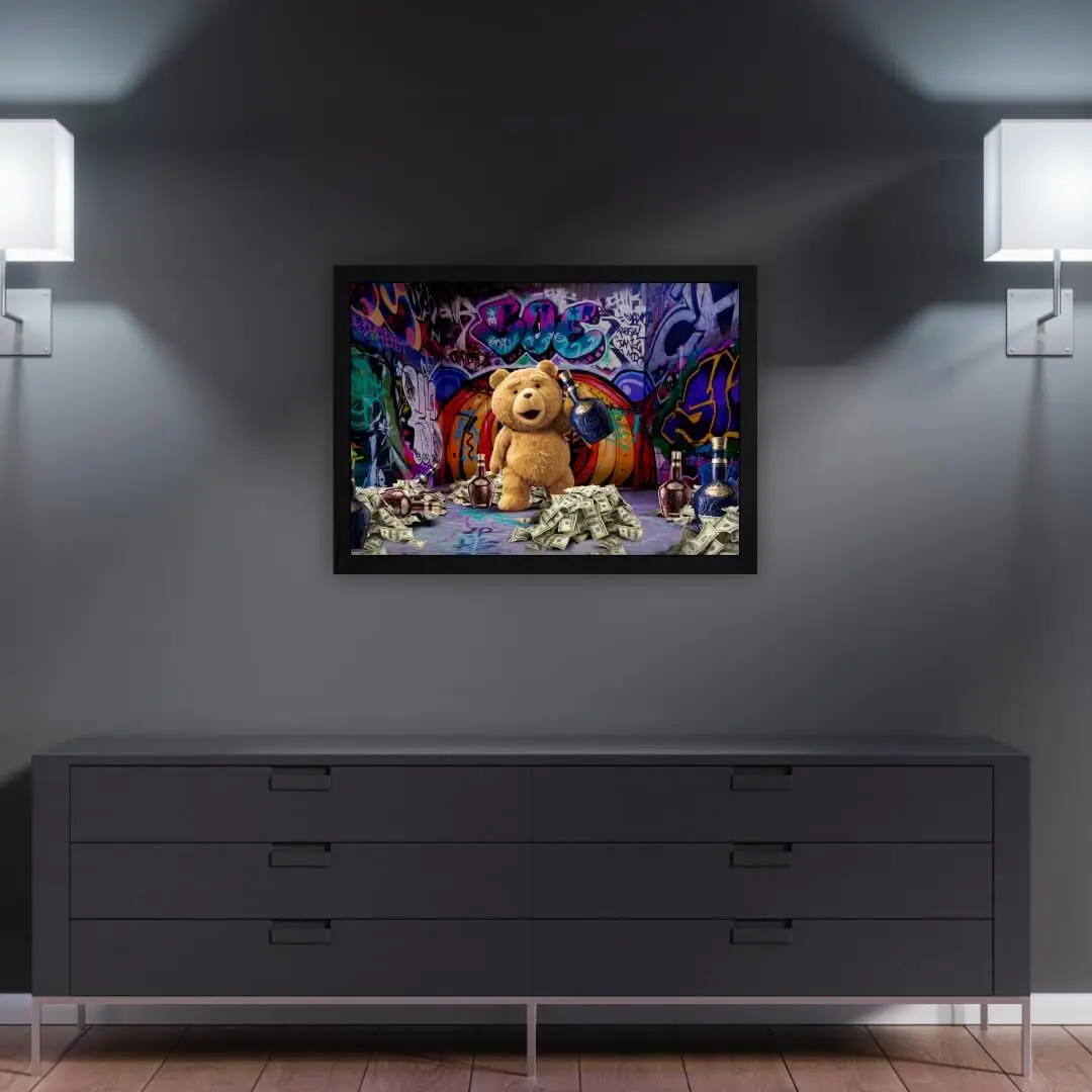 Quadro-Decorativo-TÉD-BEAR-Artistico