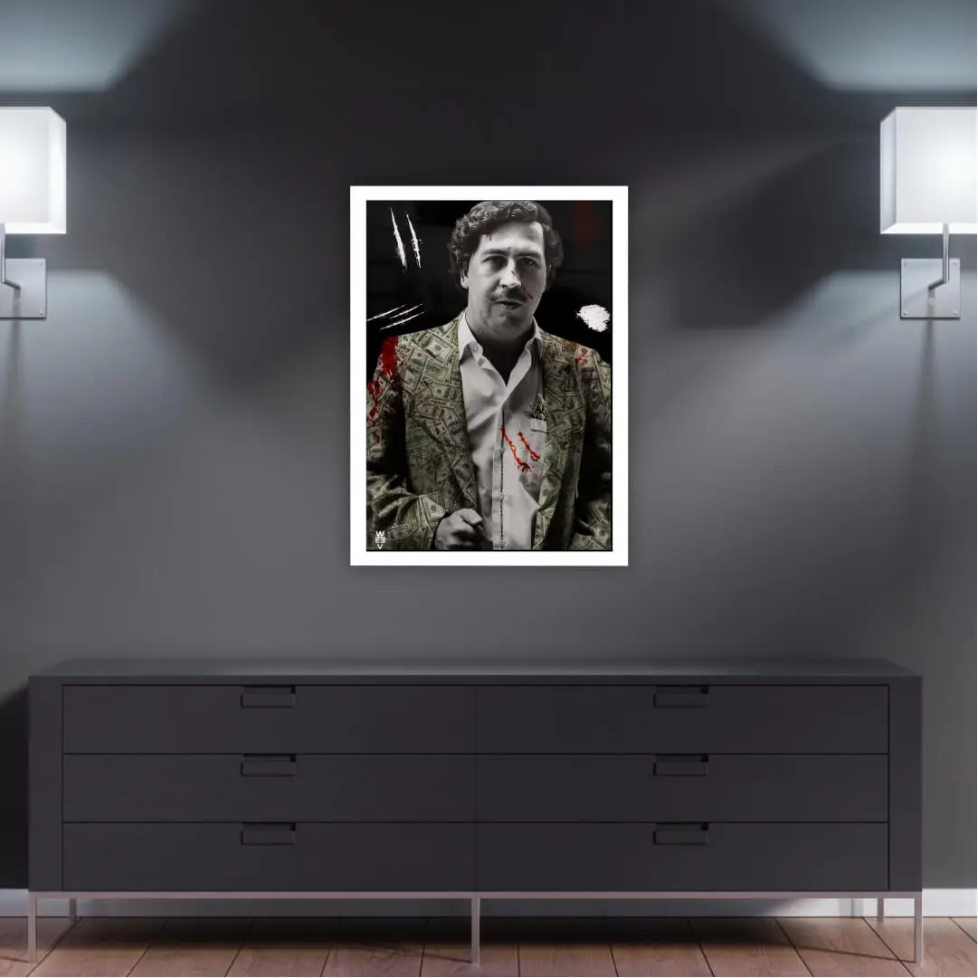 Quadros Decorativo Pablo Escobar Narco - Imagem 2