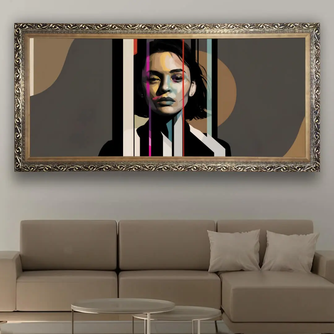 Quadro-Decoraitvo-Abstrato-Mulher-Sentimento - Panorâmicos