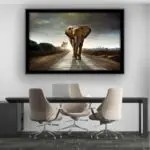 Quadro-Decorativo-Elefante-na-Estrada - Big's