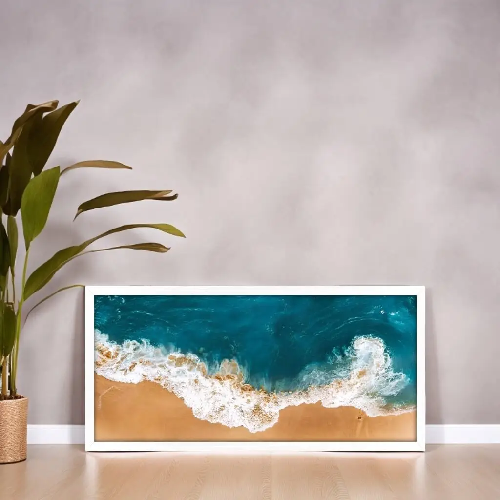 Quadro-Decorativo-Vista-Superior-Praia - Panorâmico