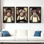 Kit-3-Quadros-smoking-monkey