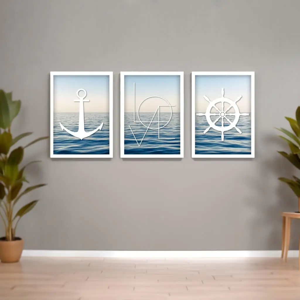Kit-3-Quadros-Âncora-Love-Mastro