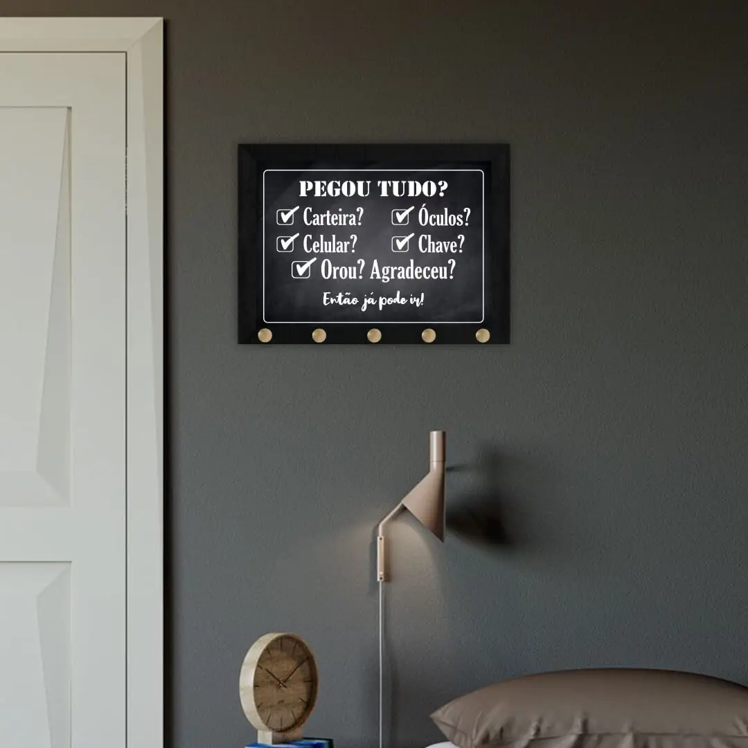 Quadro-Porta-Chave-Pegou-Tudo