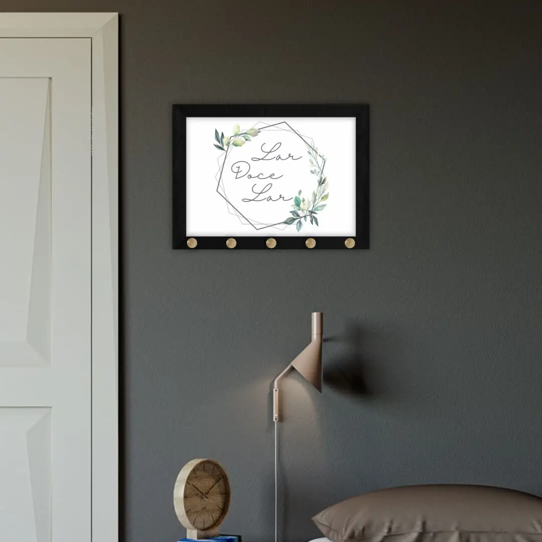 Quadro-Porta-Chave-Lar-Doce-Lar