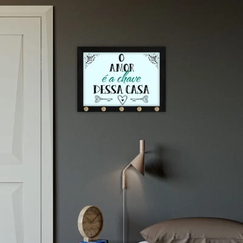 Quadro-Porta-Chave-O-amor
