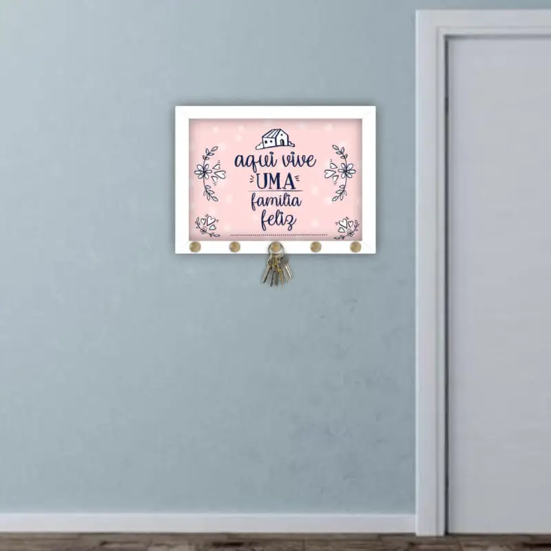Quadro-Porta-Chave-Familia-Feliz