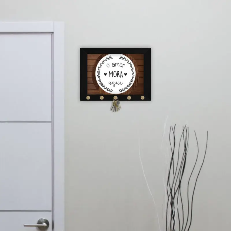 Quadro-Porta-Chave-O-Amor-Mora-Aqui