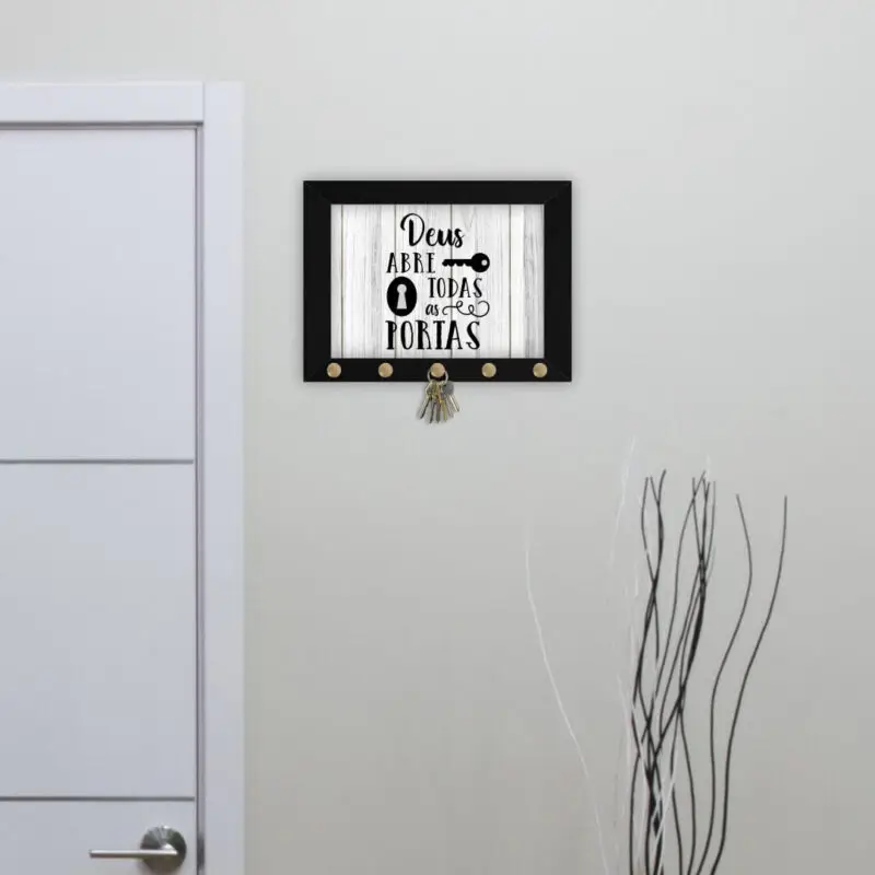 Quadro-Porta-Chave-Deus-Abre-Portas