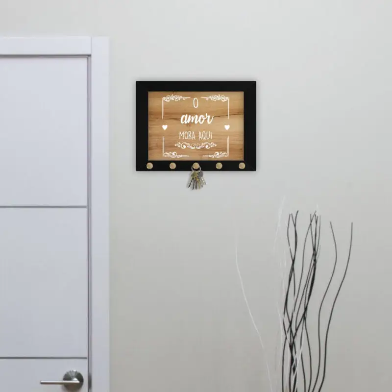 Quadro-Porta-Chave-amor-Mora-Aqui