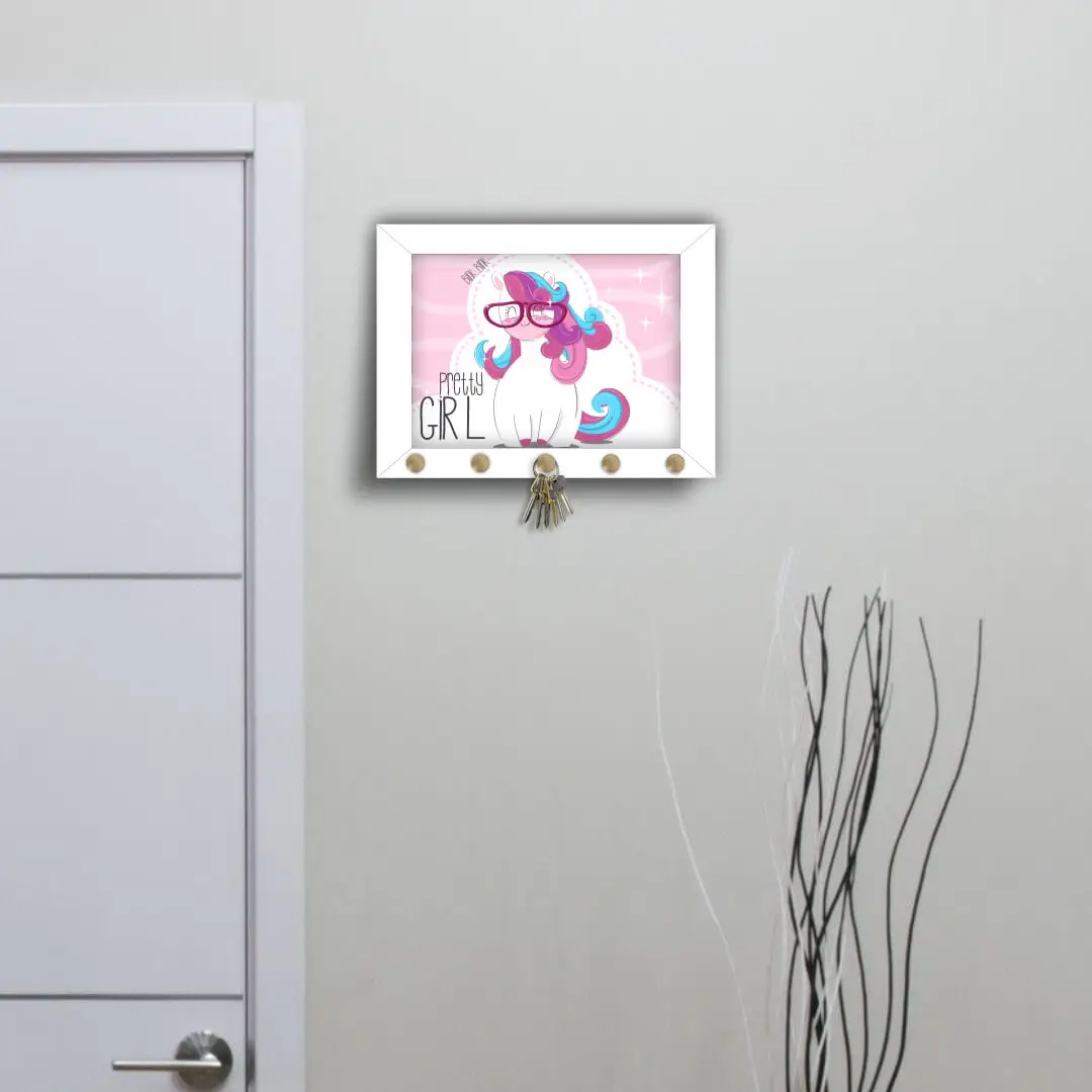 Quadro-Porta-chave-Unicórnio