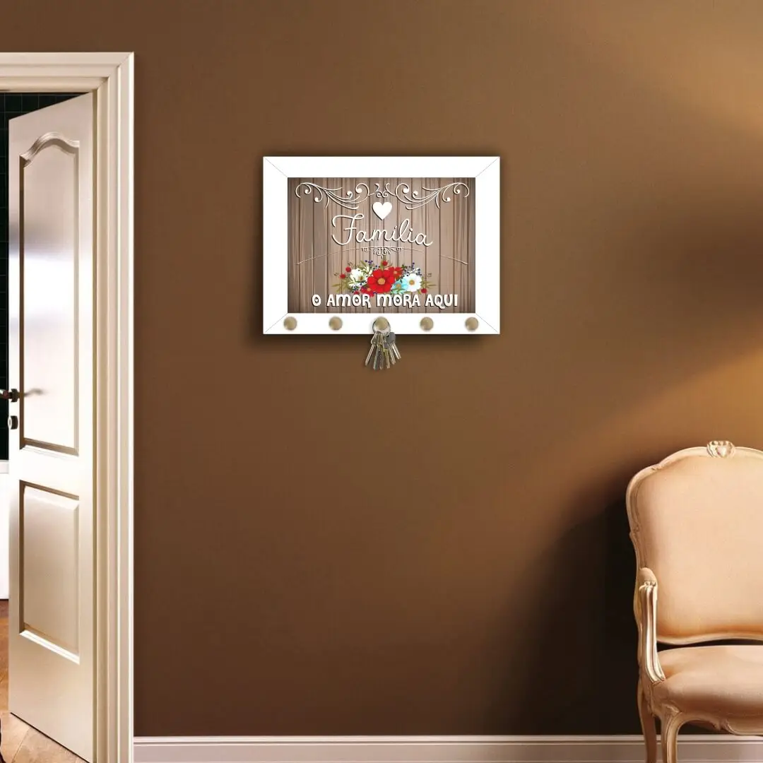 Quadro Porta Chave Familia - Imagem 2